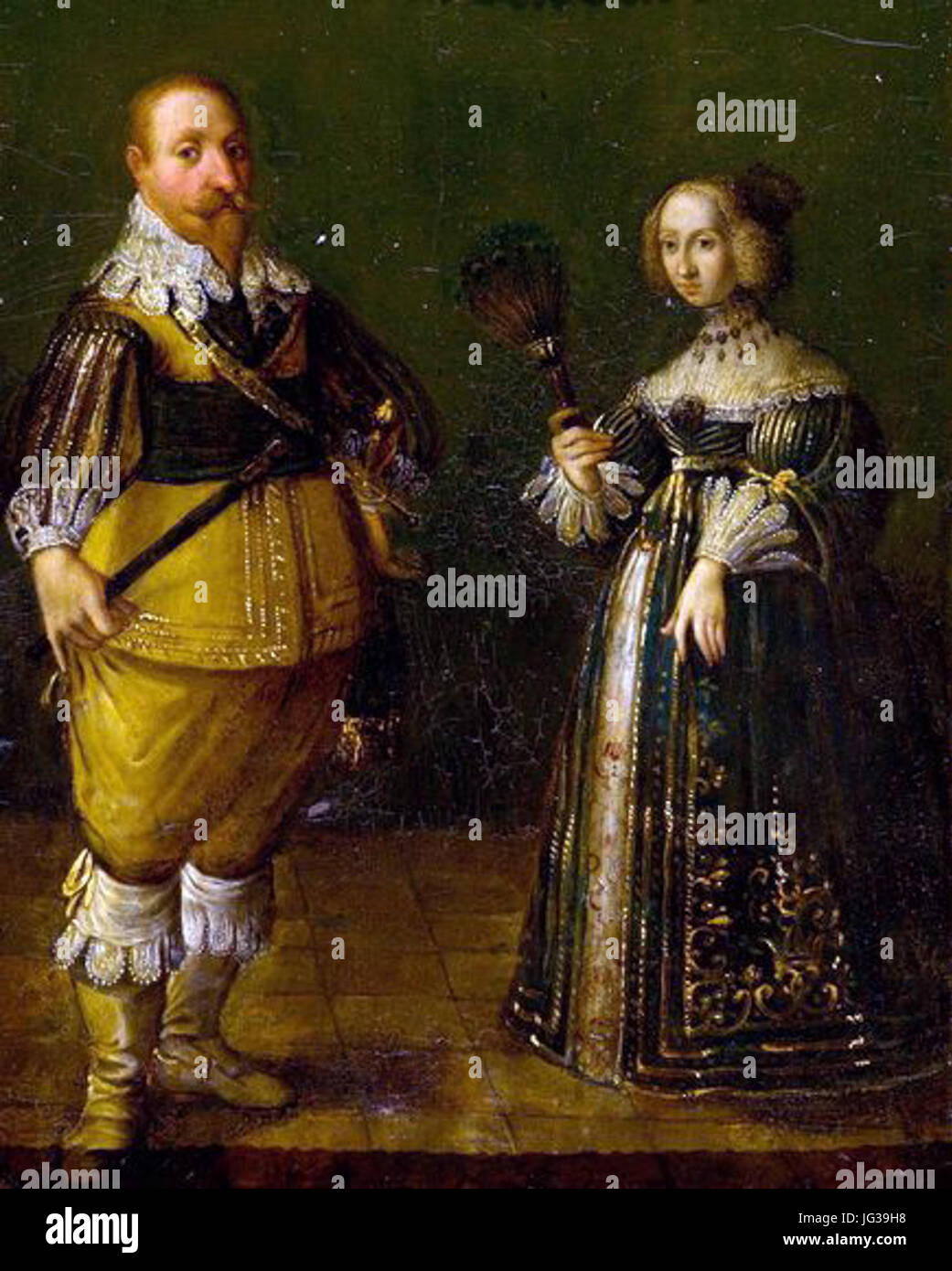 Gustave II Adolphe de Suède 26 Mary Eleanor de Suède c 1632 Banque D'Images