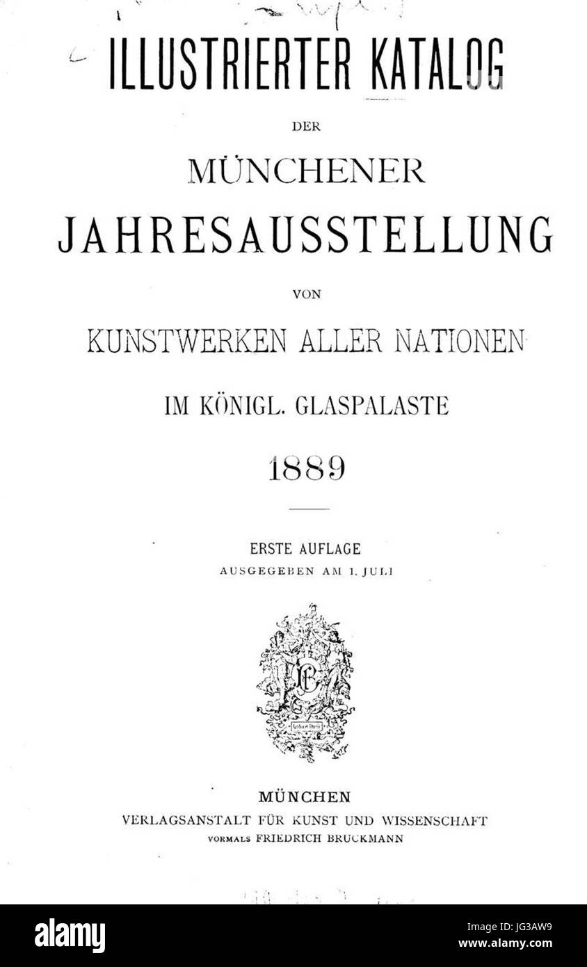 Glaspalast München 1889 0003 Banque D'Images