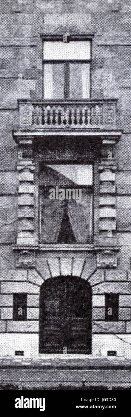 Haus Haroldstraße 6a à Düsseldorf, vor 1904 erbaut von den Architekten Klein & Dörschel, Eingangsbereich Banque D'Images