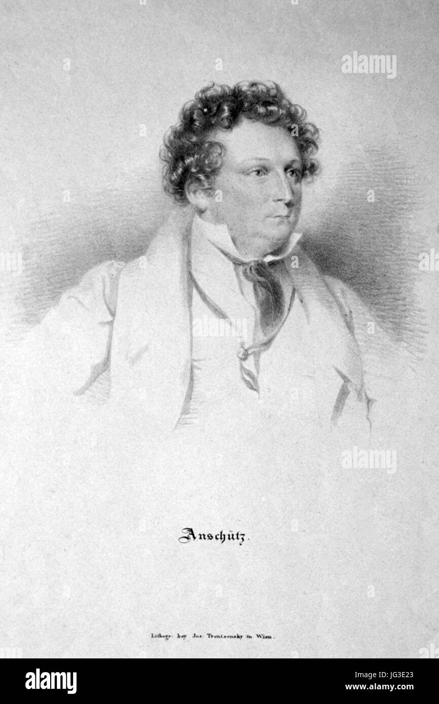 Heinrich Anschütz Litho Banque D'Images