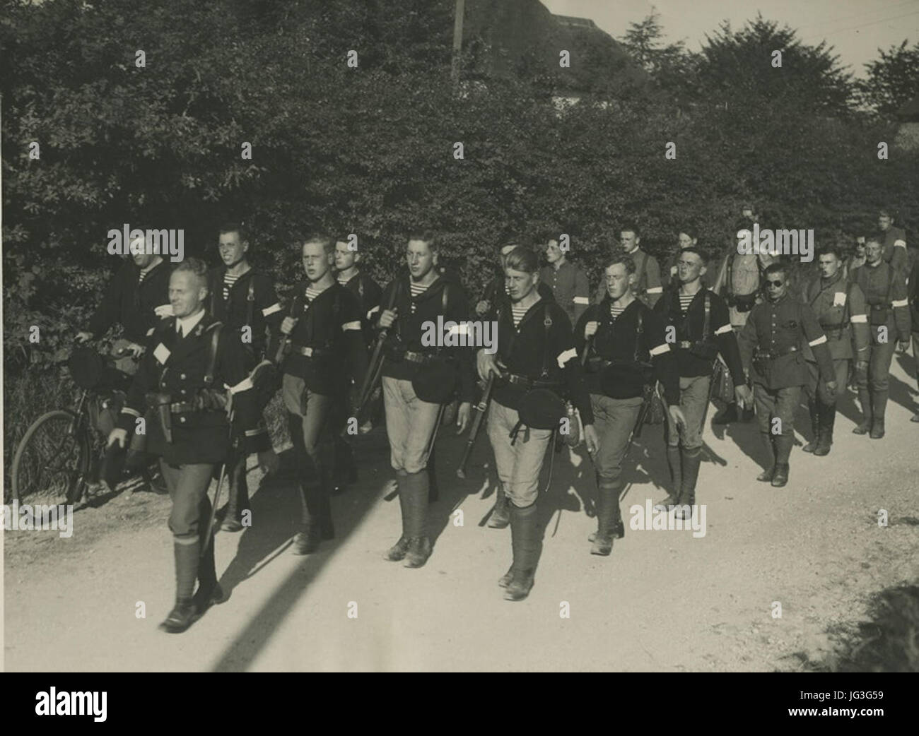 Détachement van het Hr Wachtschip Ms onder leiding van Vlissingen de lttz2 A.P. - F40586 - KNBLO Banque D'Images