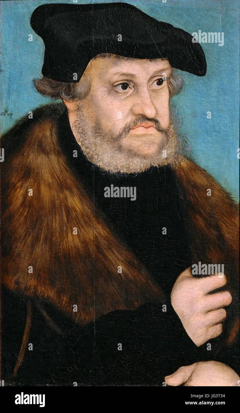 Lucas Cranach I. - Friedrich III., der Weise, Kurfürst von Sachsen (DHM) Banque D'Images