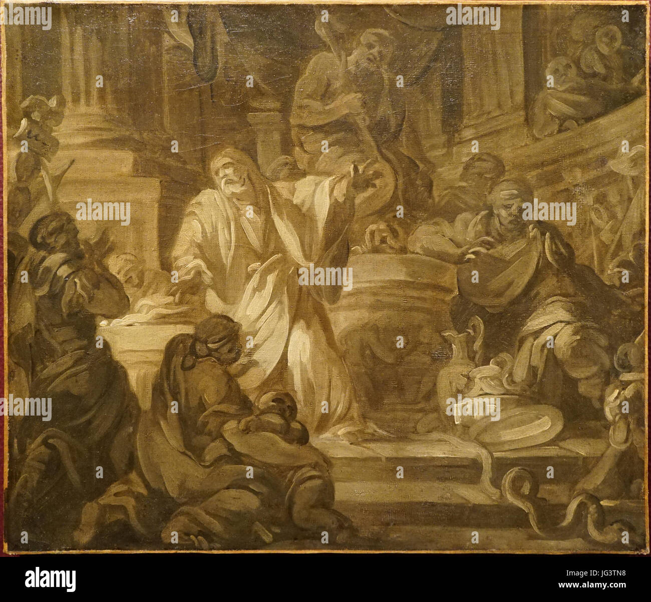 MoơAFse en transformant son baton serpent Nonotte 09806 Banque D'Images