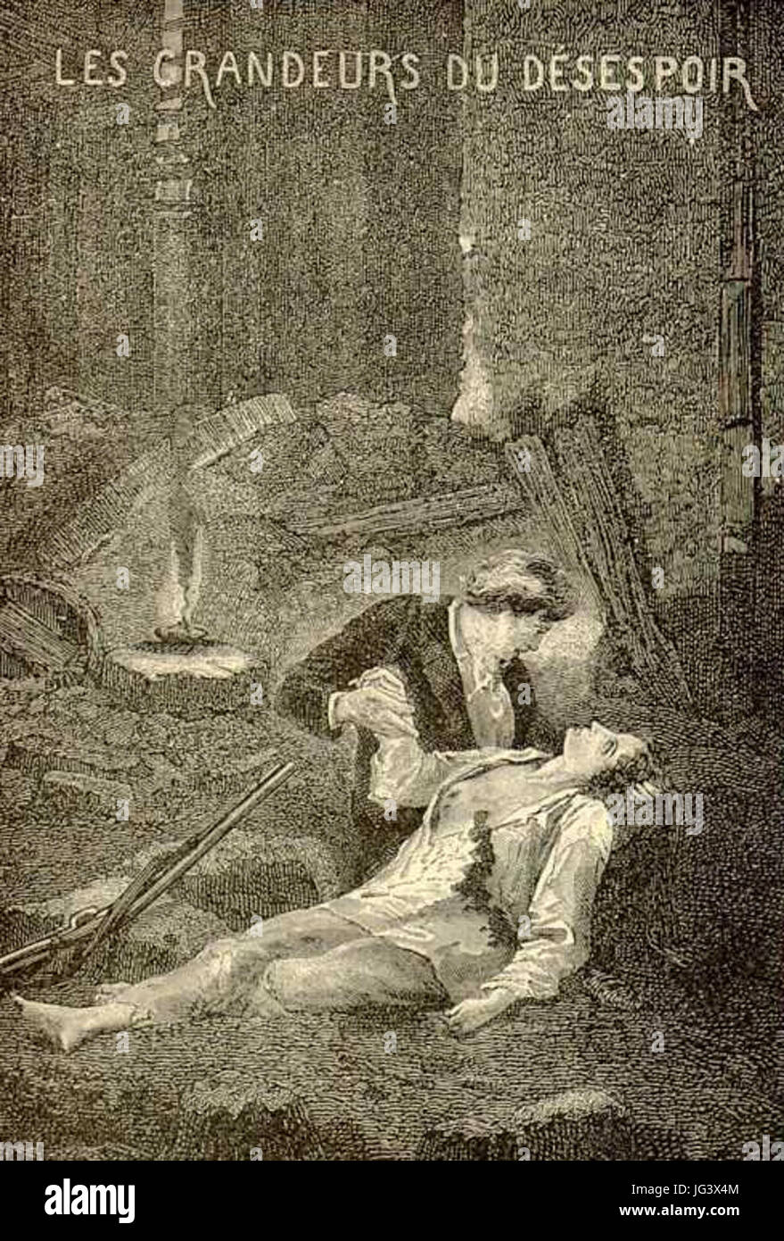 Morte de Éponine Banque D'Images