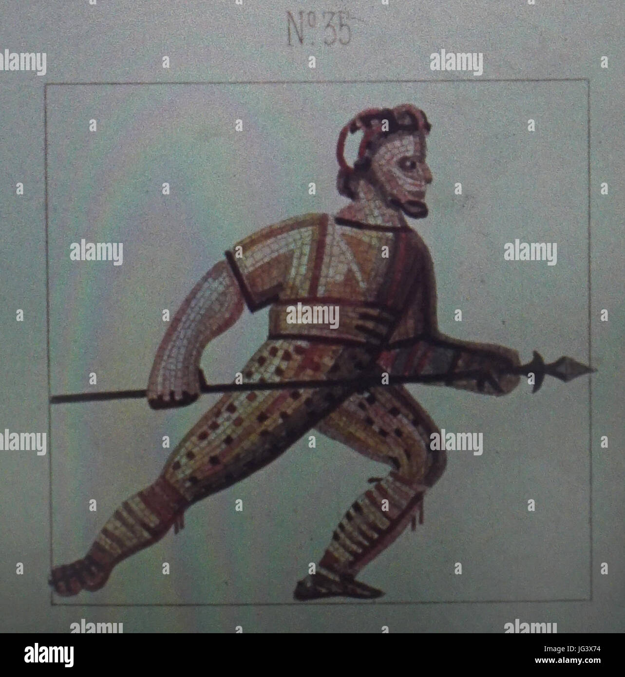 Mosaique N°35 jeux du cirque des promenades Banque D'Images