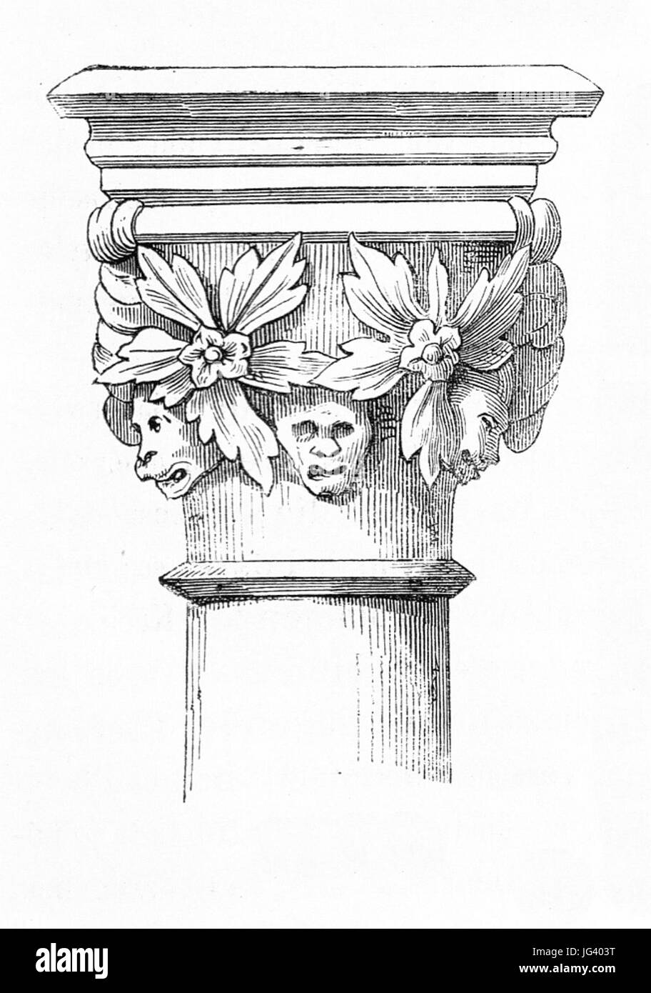 MZK 001 Nr 10 Charakteristik der Baudenkmale Böhmens - Fig. 20 Bartholomäuskirche Kolin - ornement 05 Banque D'Images