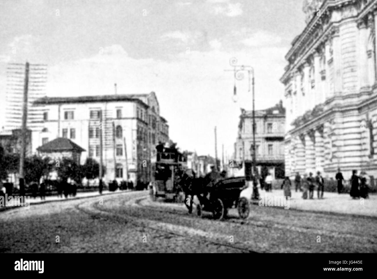 Nikolavskaya02 carrés, Kharkiv, c 1900 Banque D'Images