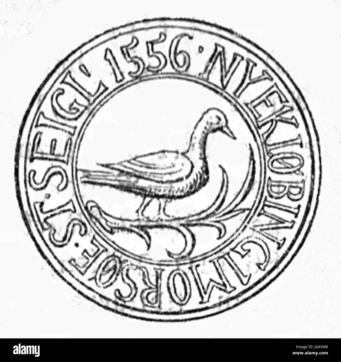 NykøbingM byvåben Banque D'Images