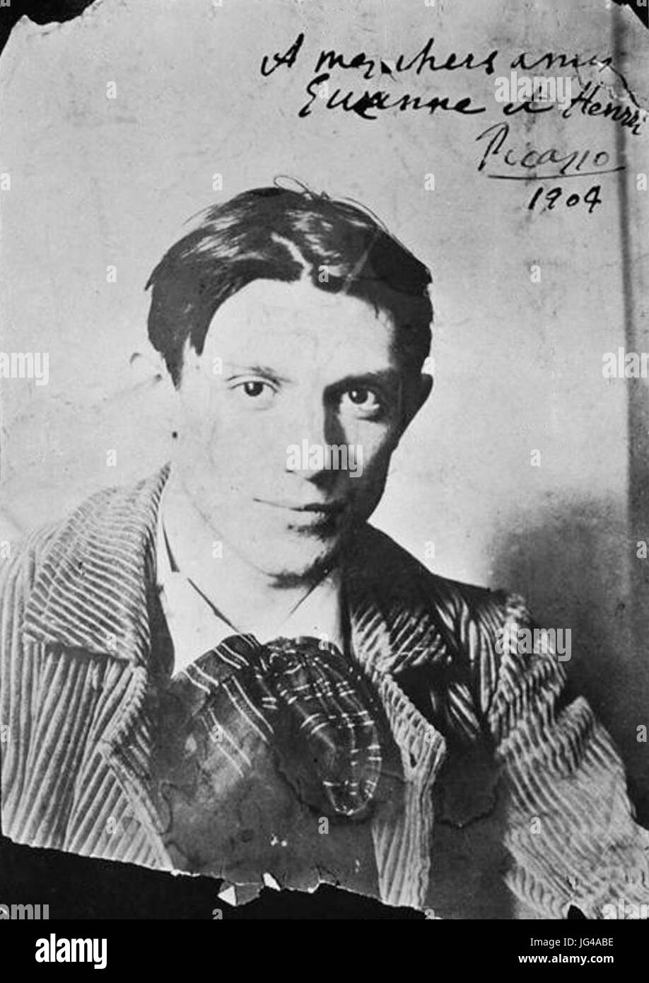Pablo Picasso, 1904, Paris, photo de Ricard Canals i Llambí Banque D'Images