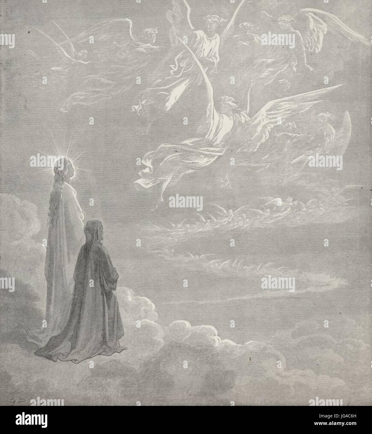 Paradiso Illustration par Gustave Doré Banque D'Images