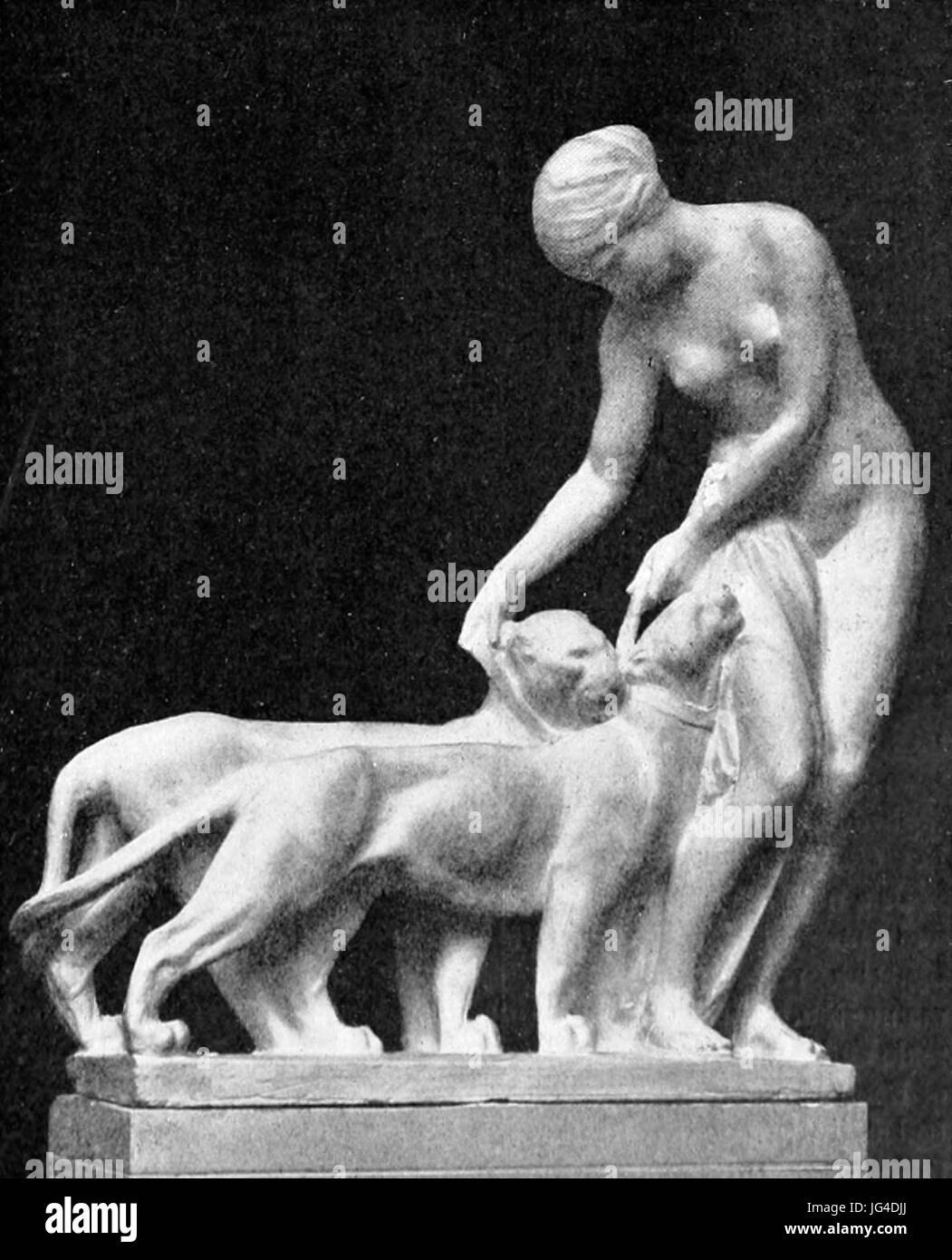 Paul Oesten - Diane et les panthères Banque D'Images