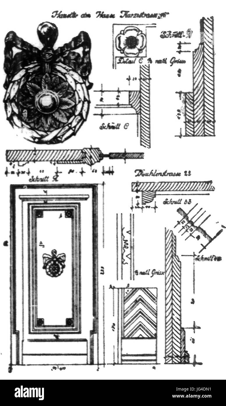Paul, Sültenfuß Düsseldorfer Das Wohnhaus zur Mitte des 19. Jahrhunderts, (Diss. Aix-la-Chapelle), 19 ème , ABB. 99 Kurzestraße und Mühlenstraße 14 Banque D'Images