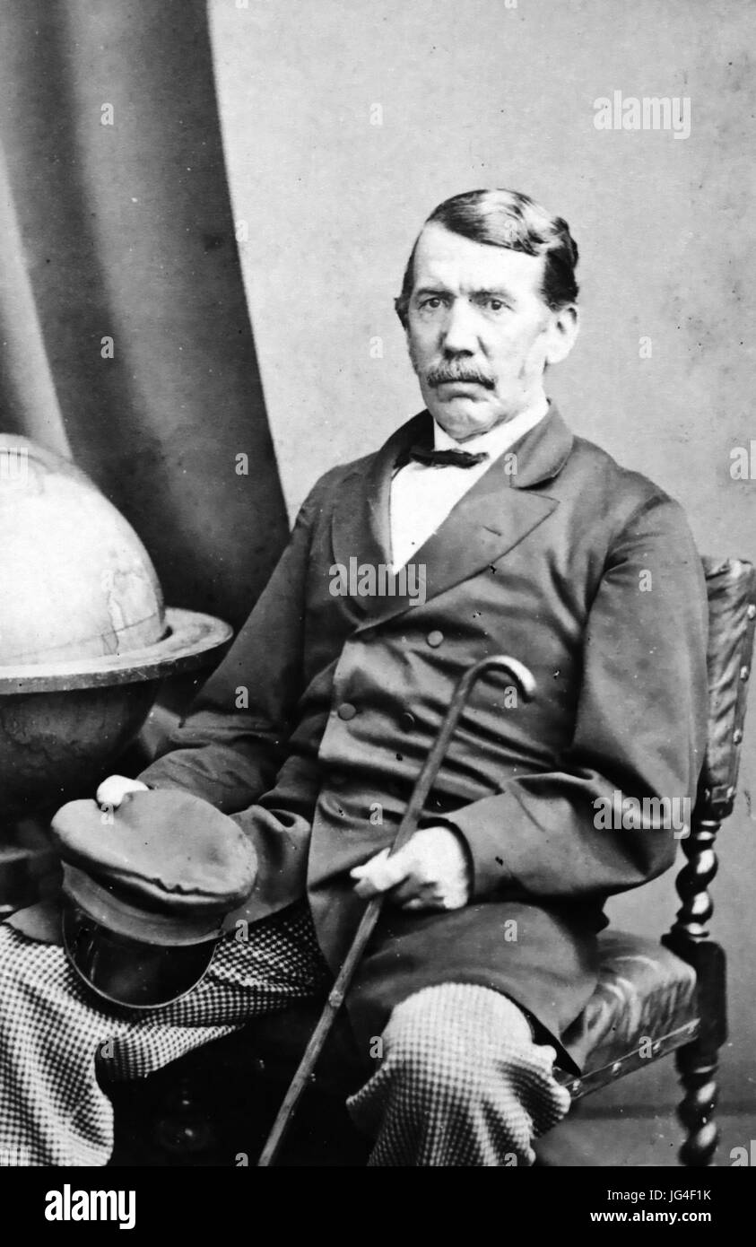 DAVIDF Livingstone (1813-1873) médecin missionnaire et explorateur écossais vers 1860 Banque D'Images