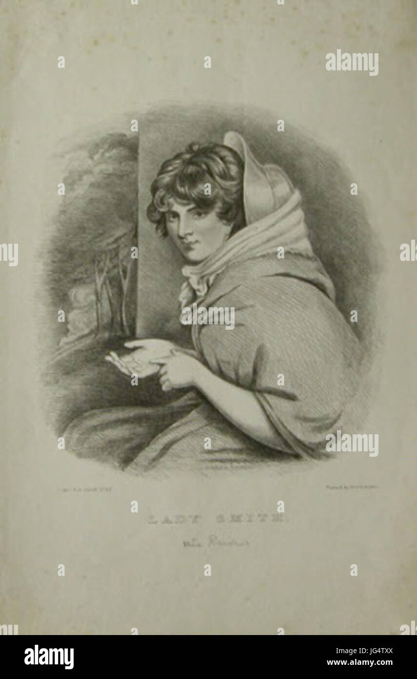 Pleasance Reeve Lady Smith 281773-187729 28D'après John Opie29 par Hannah Sarah Brightwen c 1833 Banque D'Images