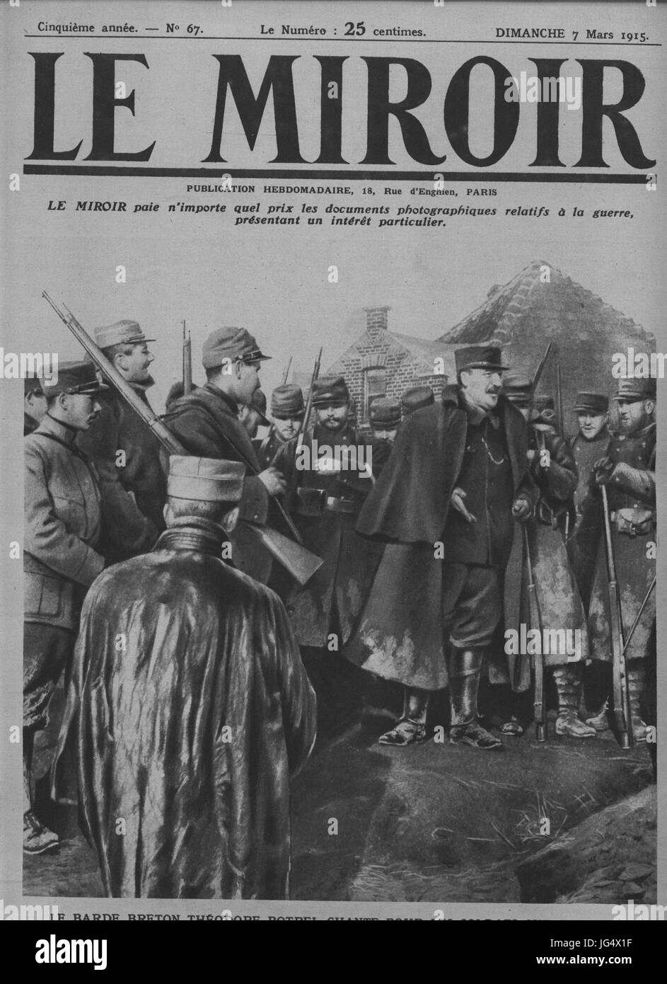 M 67 Théodore Botrel Banque D'Images