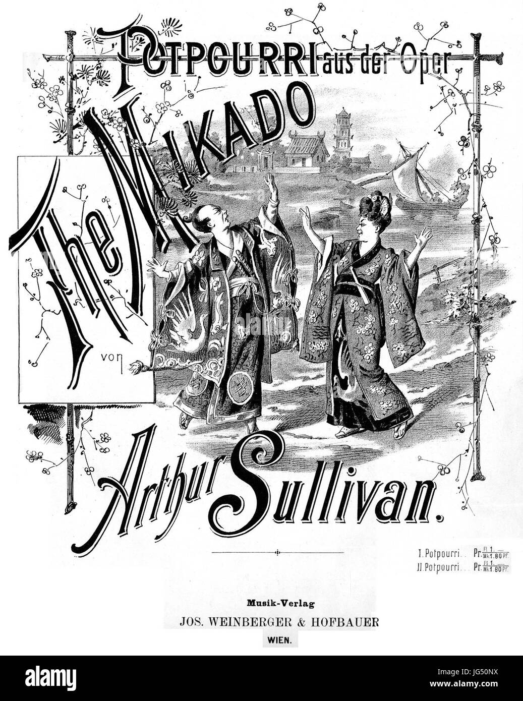 Pot-pourri Mikado Sullivan Banque D'Images