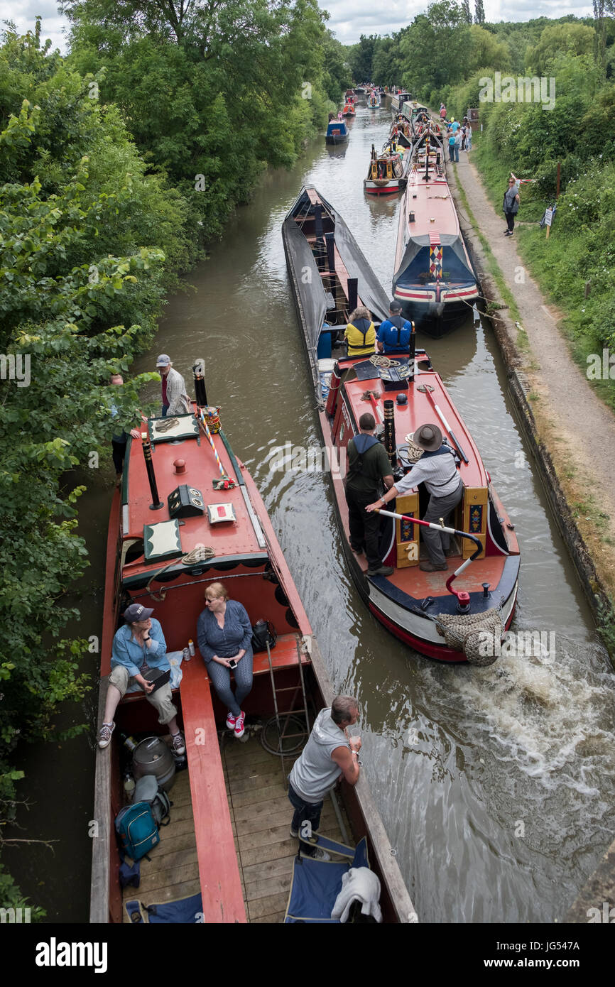 15-04 historique rassemblement à Braunston, Northamptonshire Braunston, Marina Banque D'Images