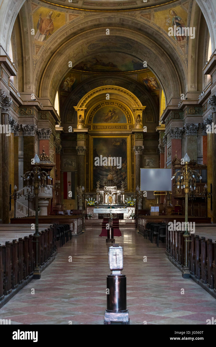 Éléments de l'intérieur de l'intérieur de St. John's Basilica Banque D'Images