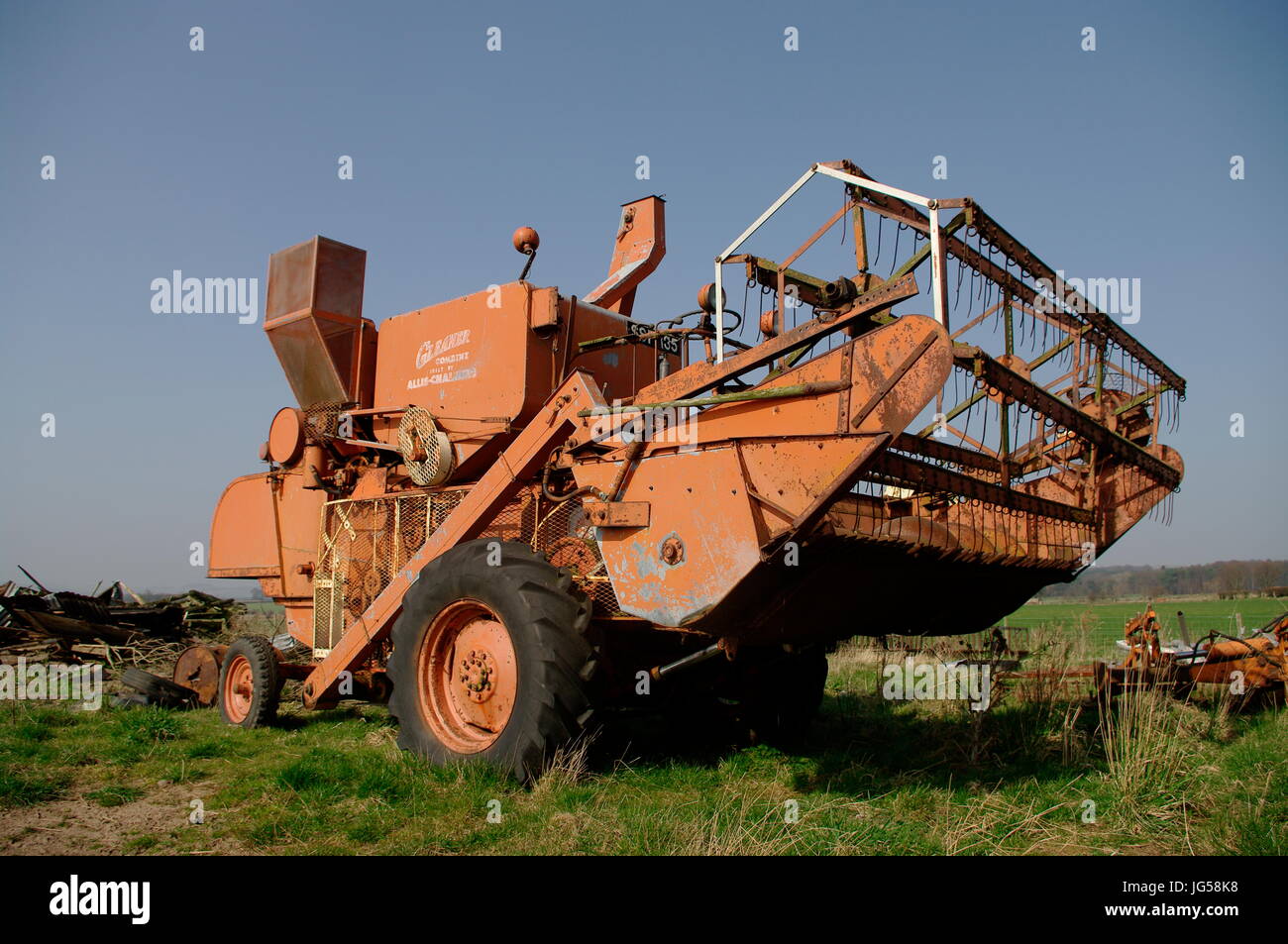 Moissonneuse-batteuse Allis Chalmers Banque D'Images