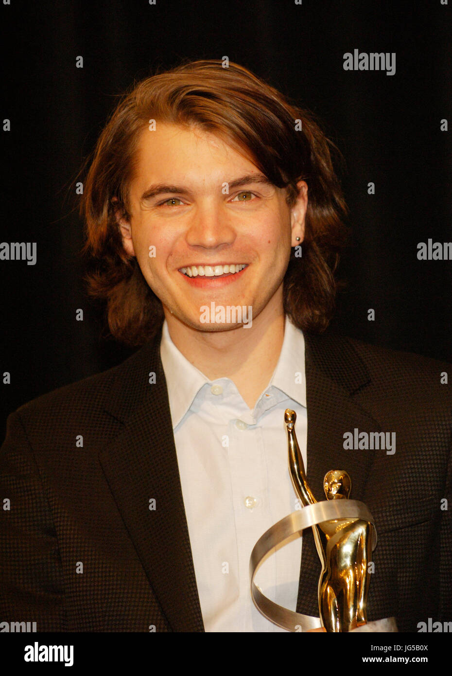 Emile Hirsch arrive showest awards cérémonie tenue paris las vegas durant showest,site officiel de la convention de l'association nationale des propriétaires de théâtre,mars 13,2008,las vegas nevada. Banque D'Images