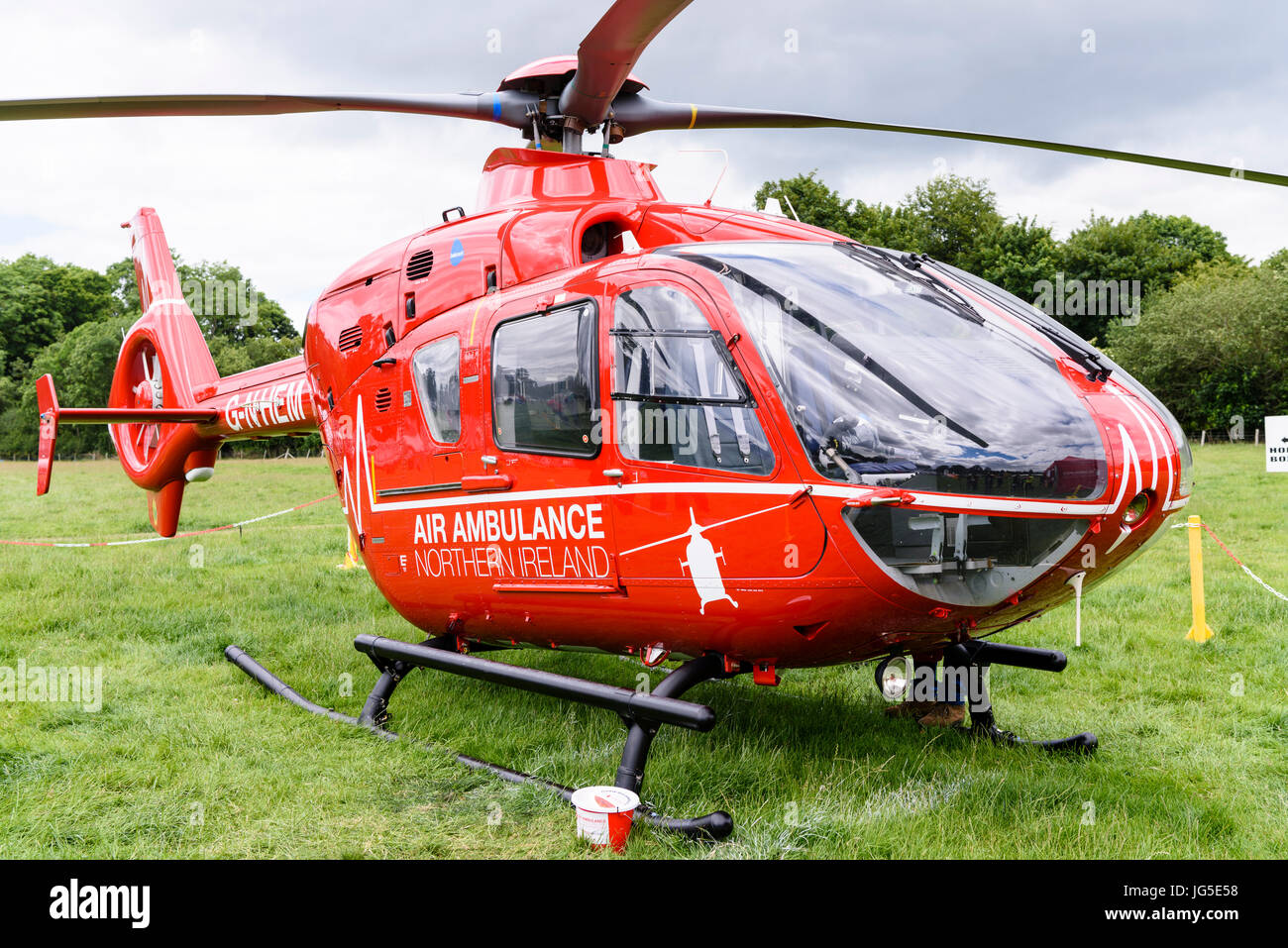 La nouvelle Irlande du Nord Air Ambulance hélicoptère. Banque D'Images