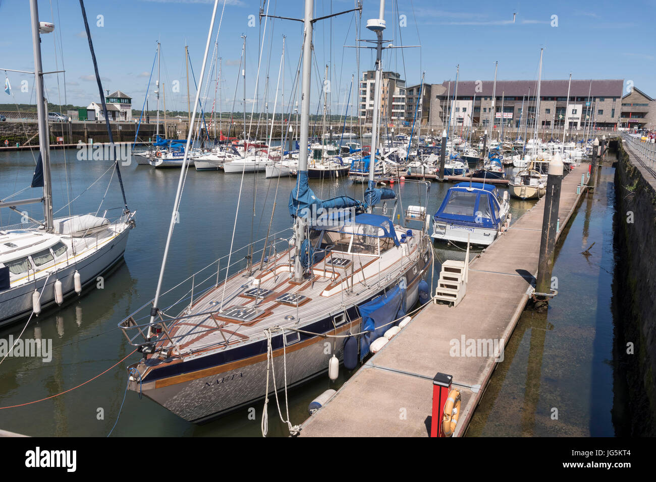 Port de Caernarfon. Banque D'Images