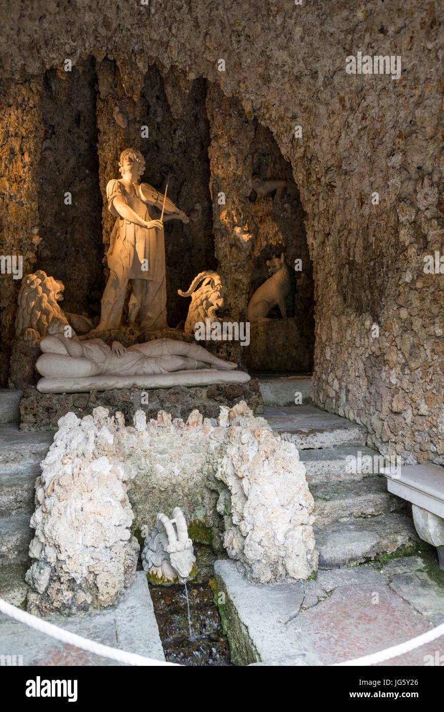 Visiter Schloss Hellbrunn près de Salzbourg, Autriche Banque D'Images