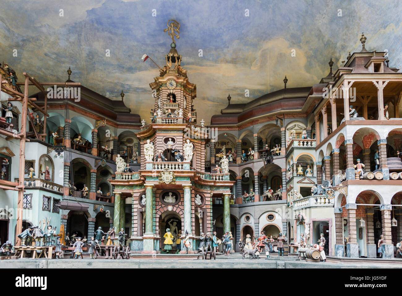 Visiter Schloss Hellbrunn près de Salzbourg, Autriche Banque D'Images