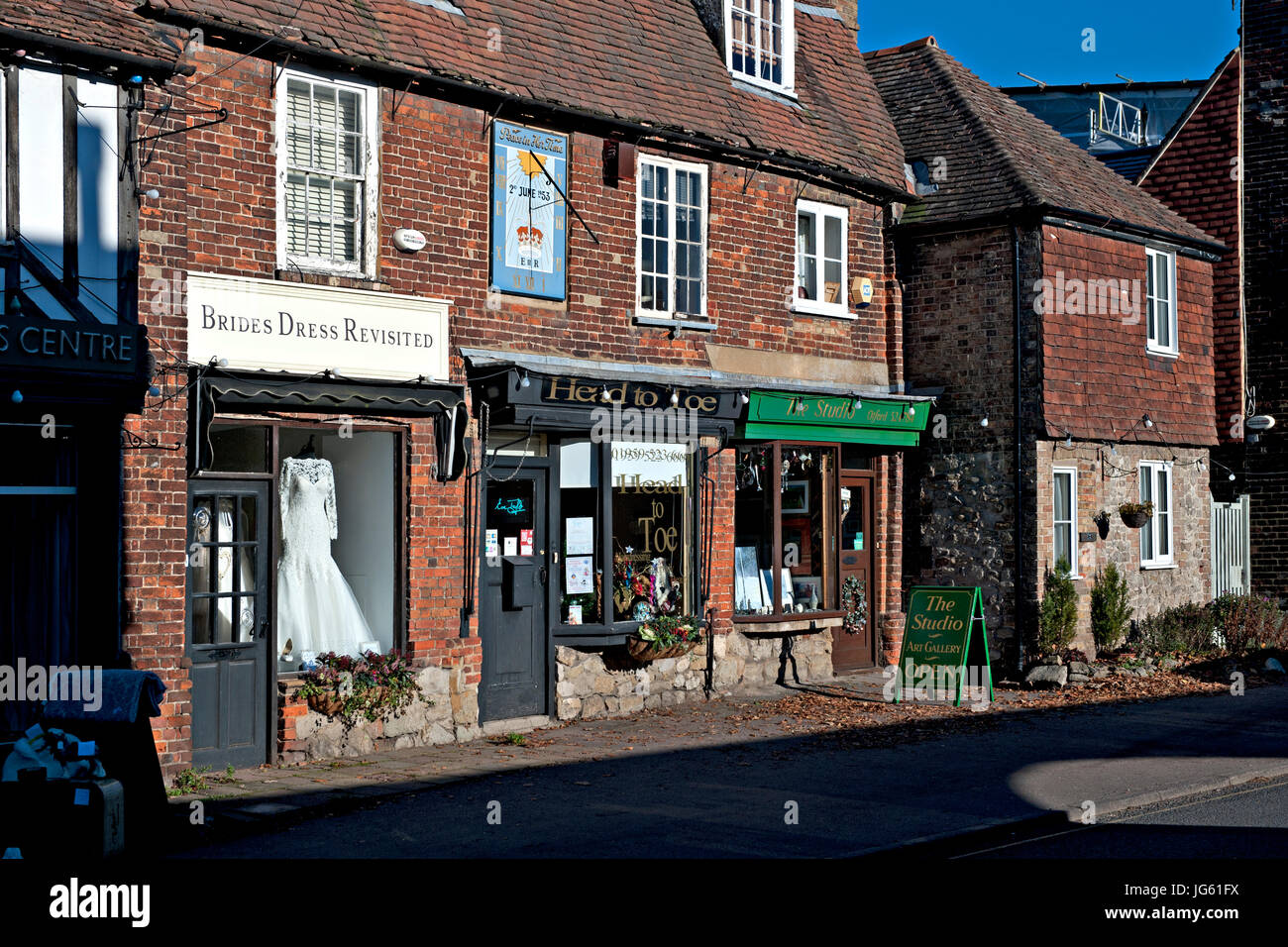 Shop fronts dans le village de Otford, dans le Kent. UK Photo Stock Alamy