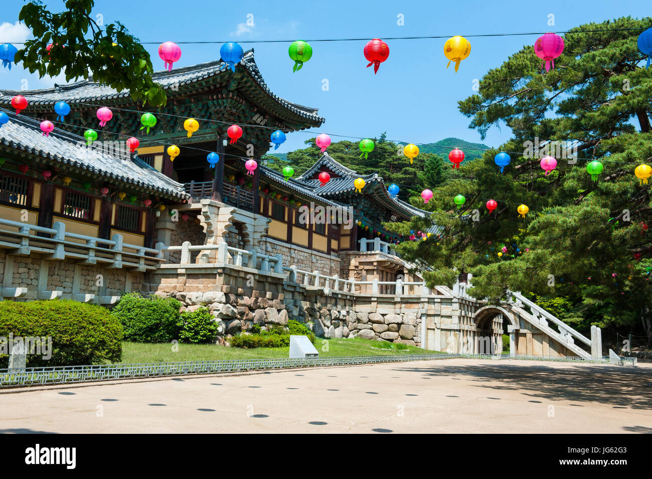 Temple Bulguksa, Unesco world heritage sight Gyeongju, Corée du Sud Banque D'Images