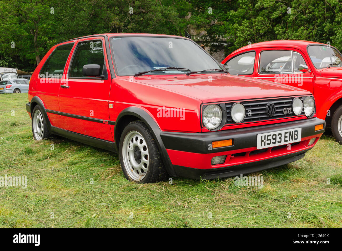 Volkswagen Golf GTI Mark 2 une trappe chaude allemand classique à partir des années 1980 Banque D'Images