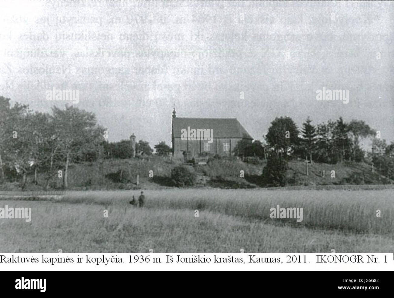 Raktuvės kapinės koplyčia ir Banque D'Images