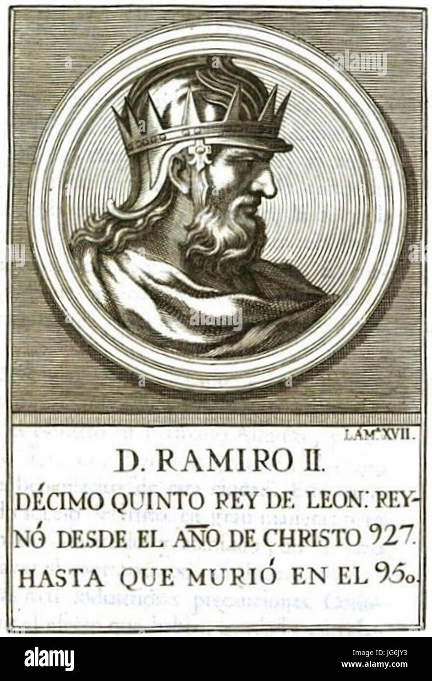 Retrato-095-Rey de León-Ramiro II Banque D'Images