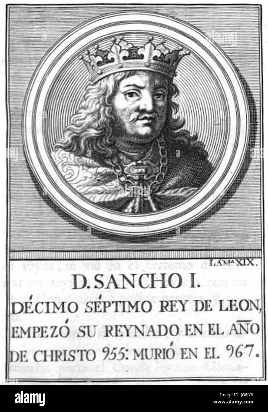 Retrato-120-Rey de León-Sancho J Banque D'Images