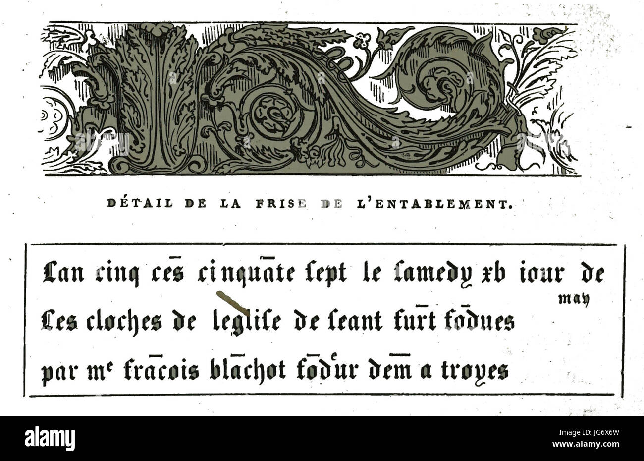 Saint André les Cloche dédicace 00978 TROYES Banque D'Images