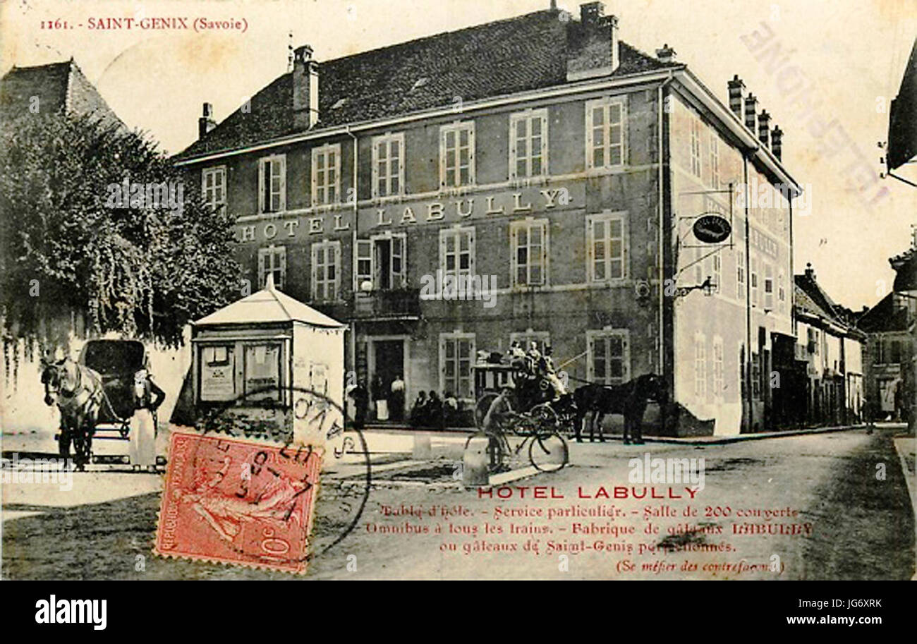 Saint-Genix Hôtel Labully Banque D'Images