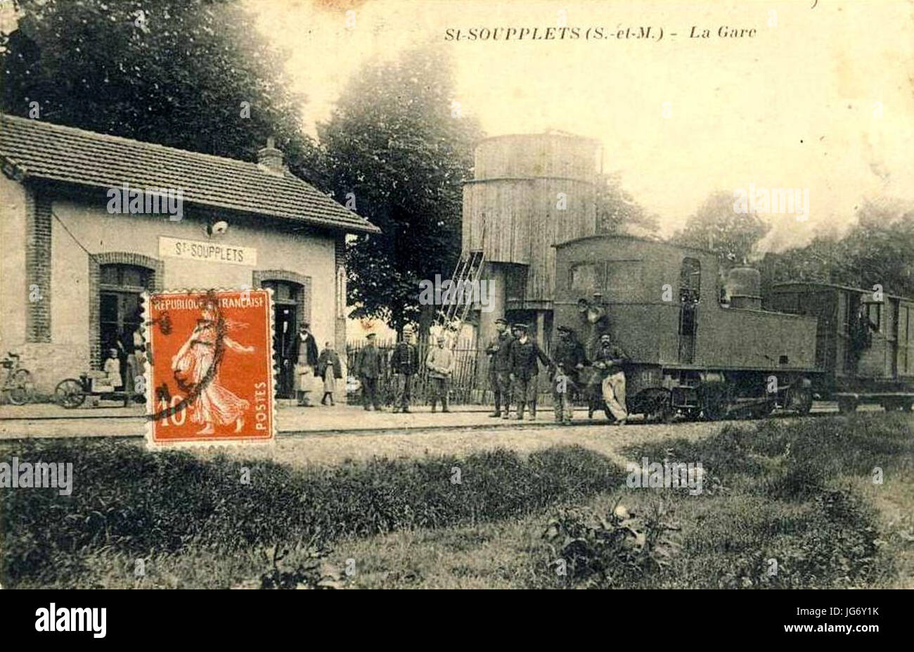 Saint-Soupplets (77), la gare du tramway de Meaux à Dammartin Photo Stock -  Alamy