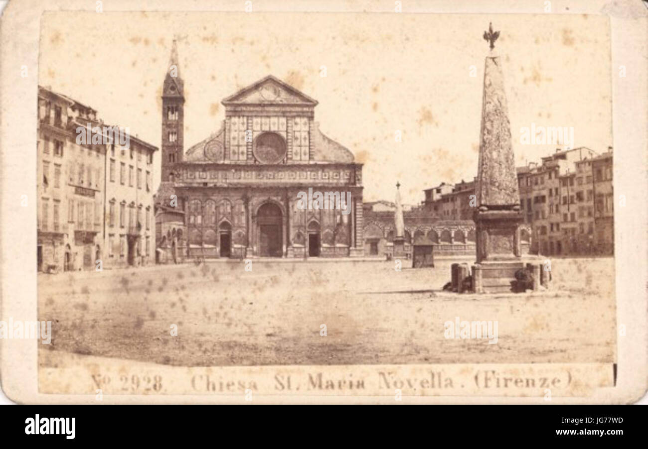 Giorgio Sommer - 281834-191429 n. 2928 - Église S. Maria Novella 28Firenze29 Banque D'Images