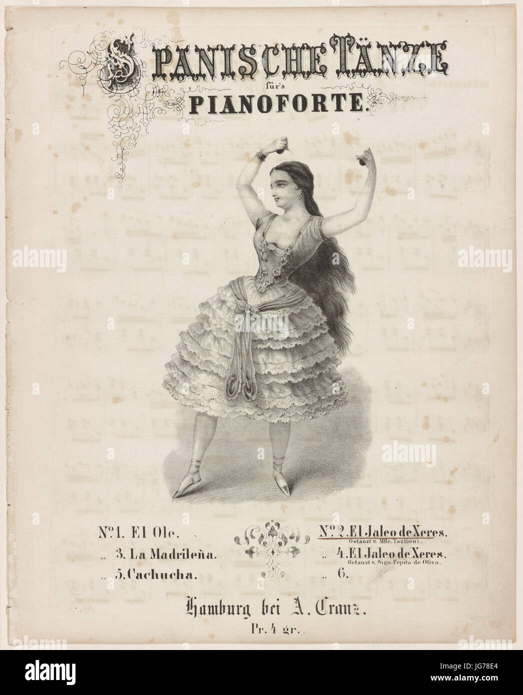 Spanische Tänze für's Pianoforte (NYPL)12149001-5247026 b Banque D'Images