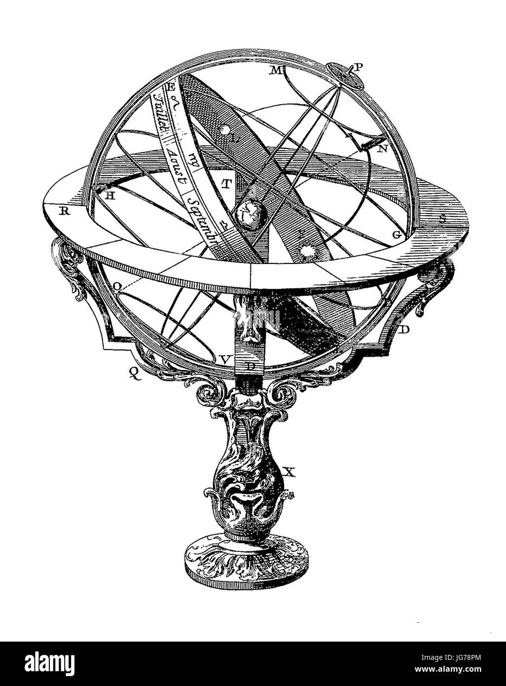 Sphère armillaire de l'Encyclopédie de Diderot Banque D'Images