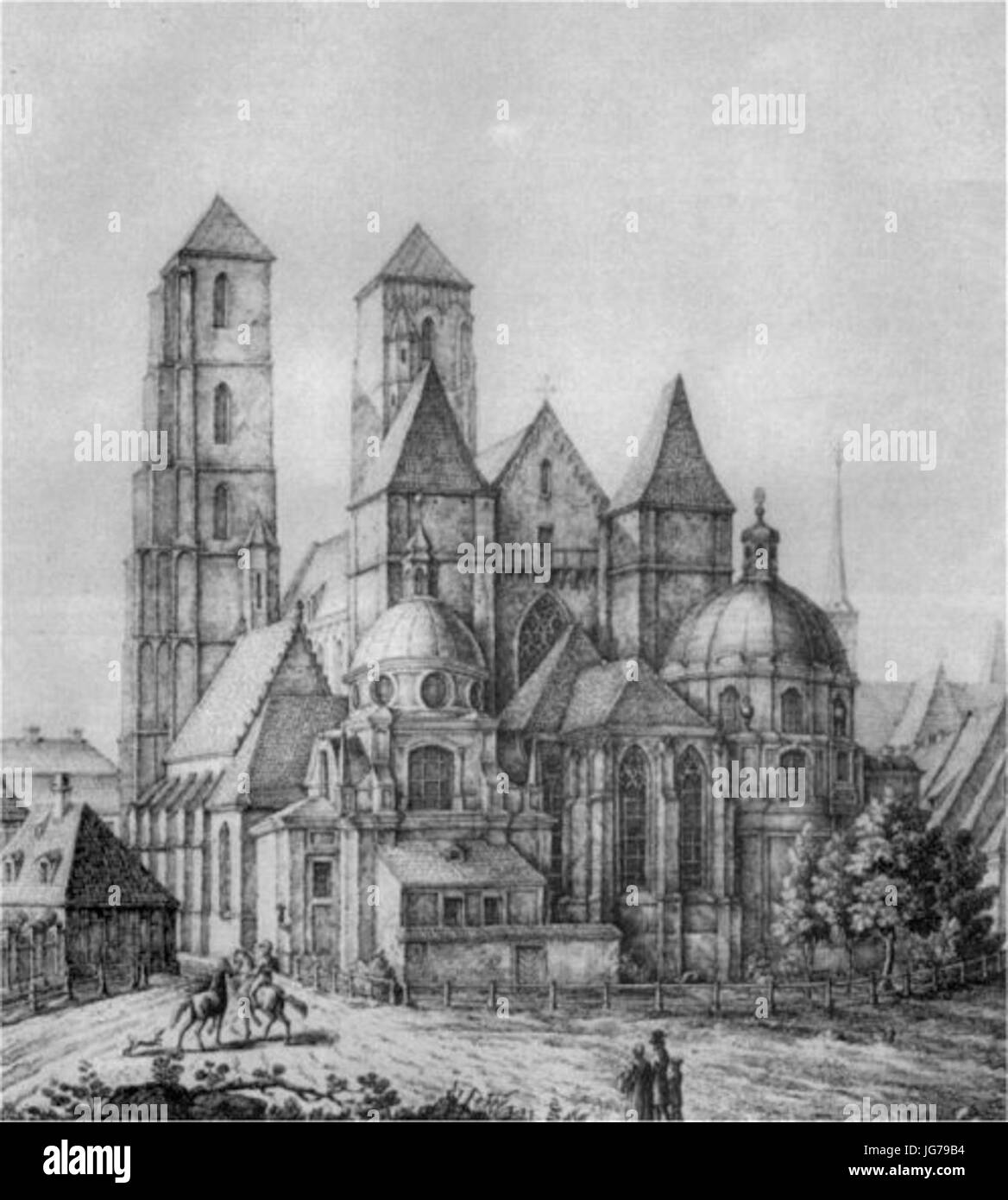 Cette image représente la cathédrale John de Wroclaw, en Pologne, construite au XVIIIe siècle. La cathédrale est connue pour son importance architecturale et religieuse dans la région. Banque D'Images Cette image représente la cathédrale John de Wroclaw, en Pologne, construite au XVIIIe siècle. La cathédrale est connue pour son importance architecturale et religieuse dans la région. Banque D'Images