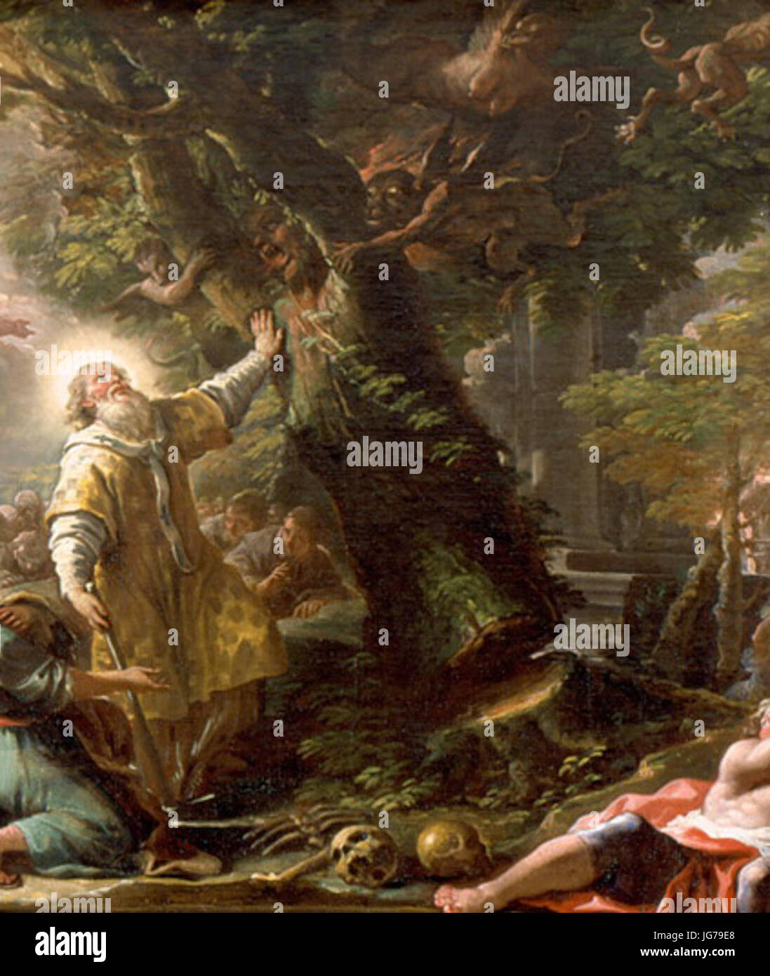 Saint Nicolas de Bari un abattage habitées par des démons par Paolo De  Matteis huile sur toile c. 17 High Museum of Art 28détail29 Photo Stock -  Alamy