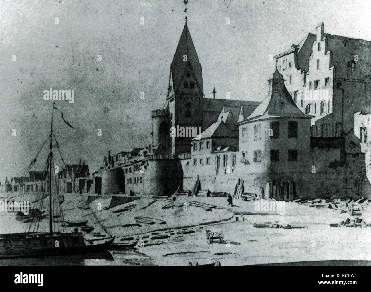 St-Maria-Lyskirchen-Köln-litho-J-A--18 Alampi Gmbh Banque D'Images