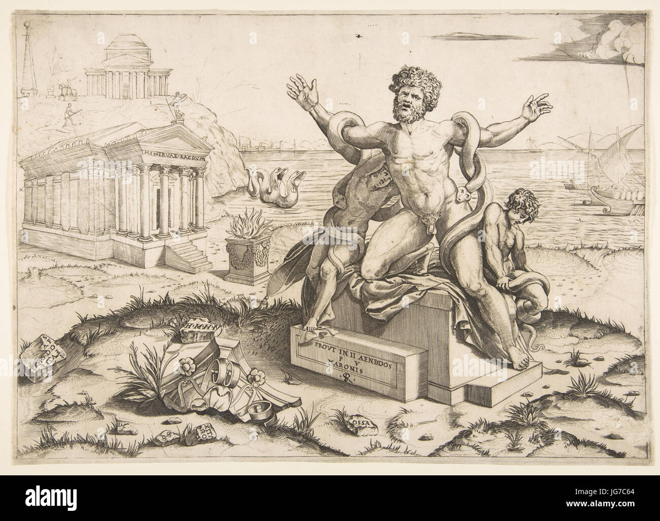 Marco Dente - Laocoön Banque D'Images