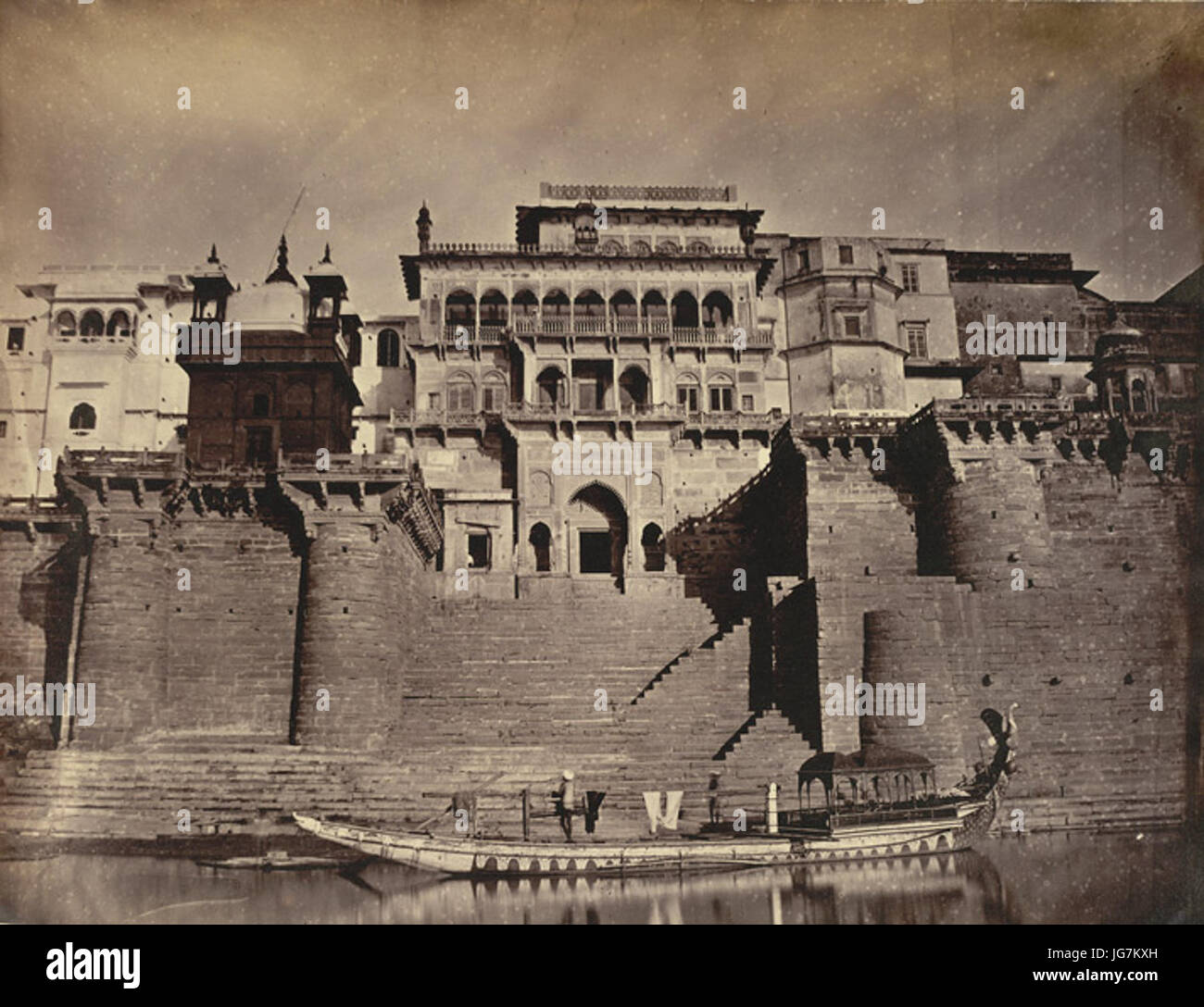 Le Maharaja, Fort vue avant -Benares- Banque D'Images