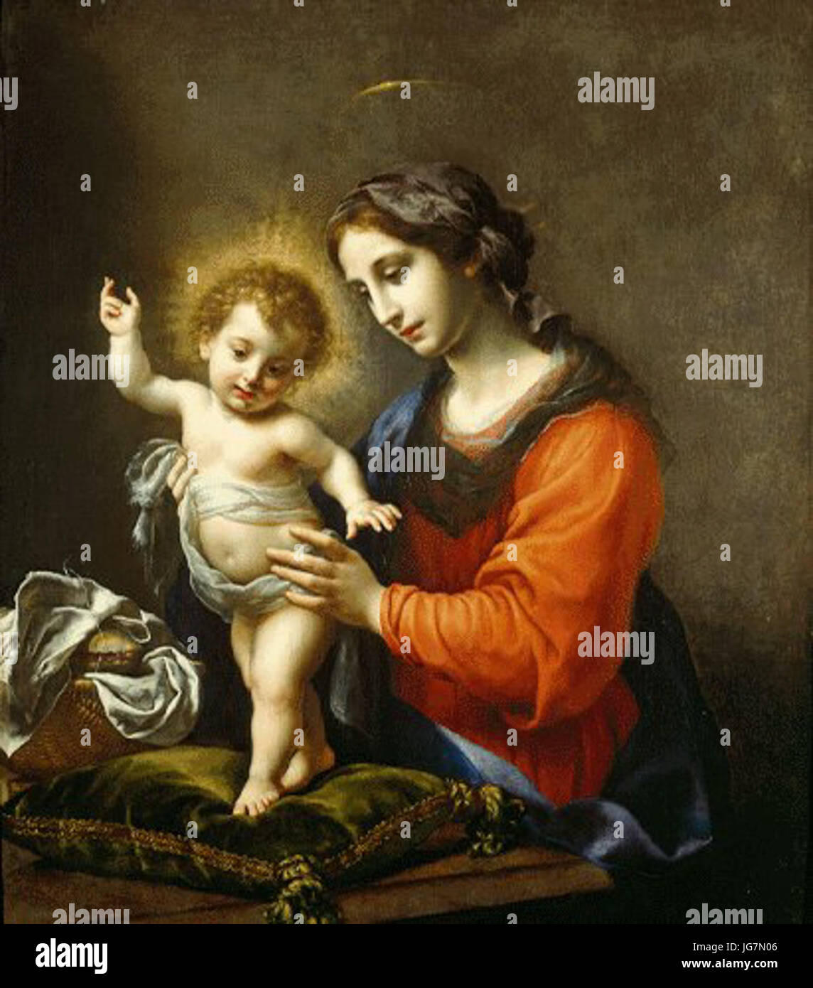 La Vierge et l'enfant par Carlo Dolci Bob Jones University Museum Banque D'Images