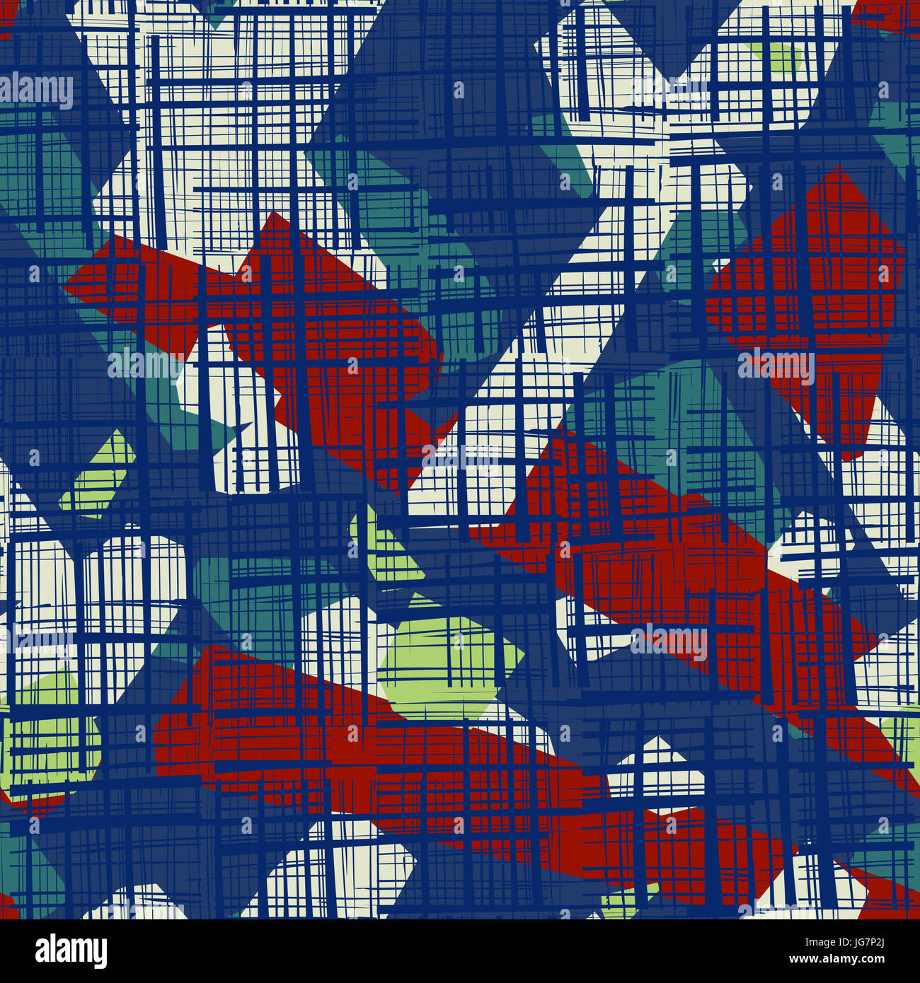 Résumé motif transparent. Grunge texture background aléatoire de bandes rayées et des formes géométriques Banque D'Images