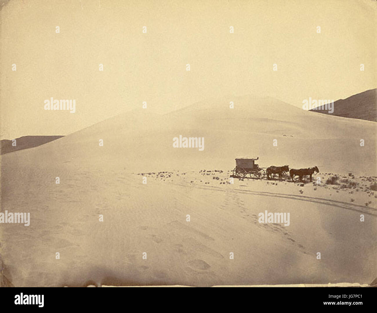 Timothy H. O Sullivan - Desert Sand Hills, près du lavabo de Carson Nevada Banque D'Images