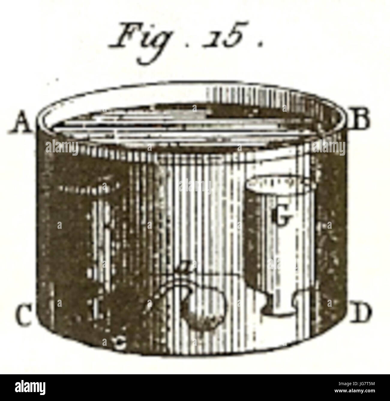 Traité élémentaire de chimie - Lavoisier - Tom. J Pl. VII Fig. 15 Banque D'Images