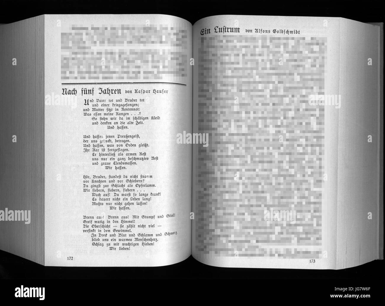 Tucholsky nach fünf Jahren Banque D'Images